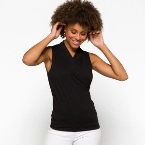 Adelise Fitted Surplice Knit Top